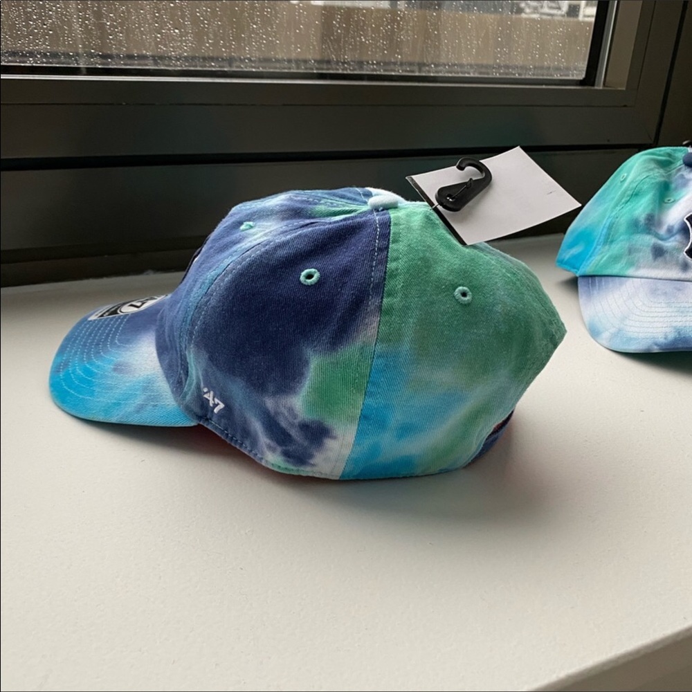 New York Yankees 47 Blue Teal Tie Dye Baseball Cap - Picture 3 of 14